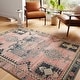 preview thumbnail 1 of 8, Alexander Home Luxe Rose Antiqued Distressed Area Rug 2'3" x 4'0" - Rose/Rose