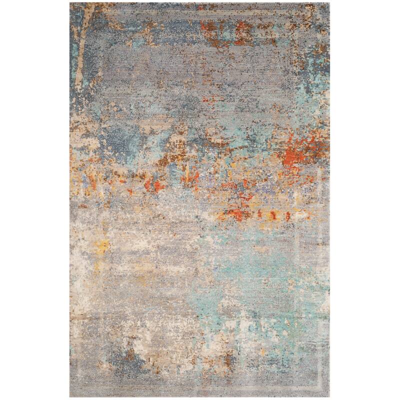 SAFAVIEH Hand-Knotted Centennial Muhiba Modern Abstract Silk & Wool