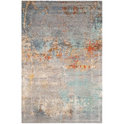 SAFAVIEH Hand-Knotted Centennial Muhiba Modern Abstract Silk & Wool