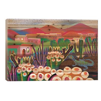 San Agustin Etla Print On Wood by Charles Harker - Multi-Color