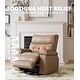 preview thumbnail 16 of 43, 37.4" Oversized Manual Recliner with Heat and Massage, 360 Swivel Rocking Chair 21.3" Seat with Cup Holder