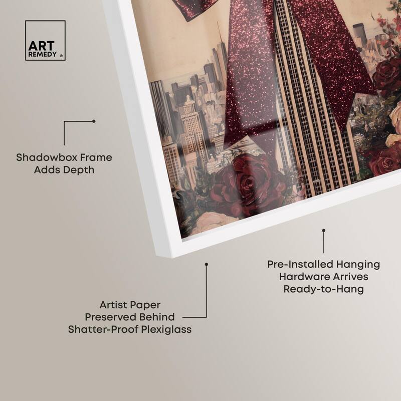 Sparkling Empire State Building Shadowbox by Art Remedy