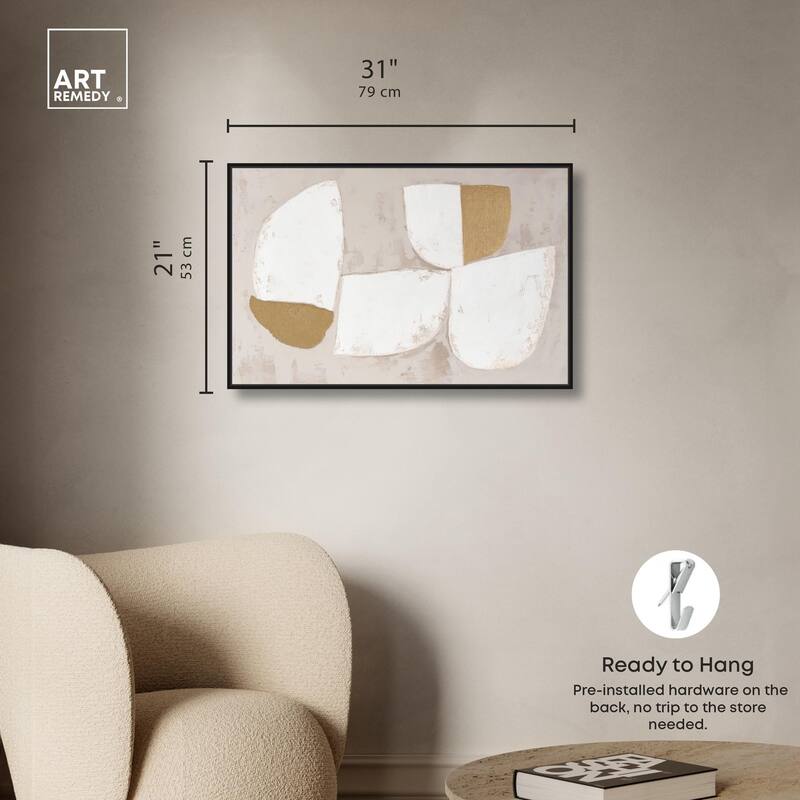 Gilded Cairn III Canvas by Art Remedy