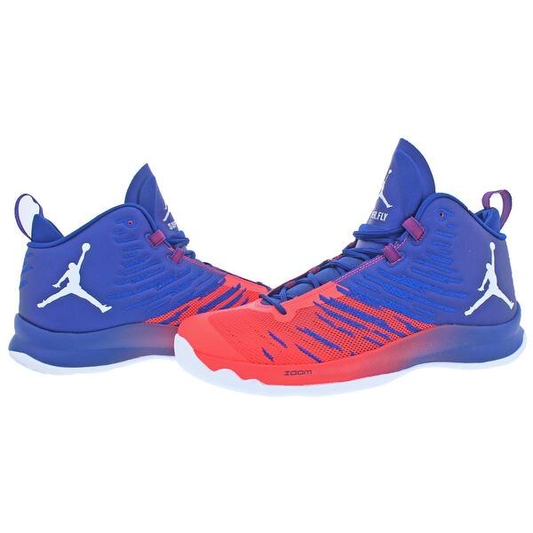 Shop Jordan Mens Super Fly 5 Basketball Shoes Nike Zoom High Top