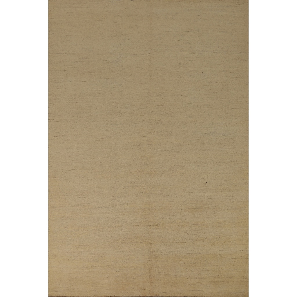 Modern Gabbeh Oriental Area Rug Handmade Wool Carpet - 6'6"x 9'6"