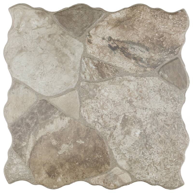 Merola Tile Canet Gris 17" x 17" Porcelain Floor and Wall Tile