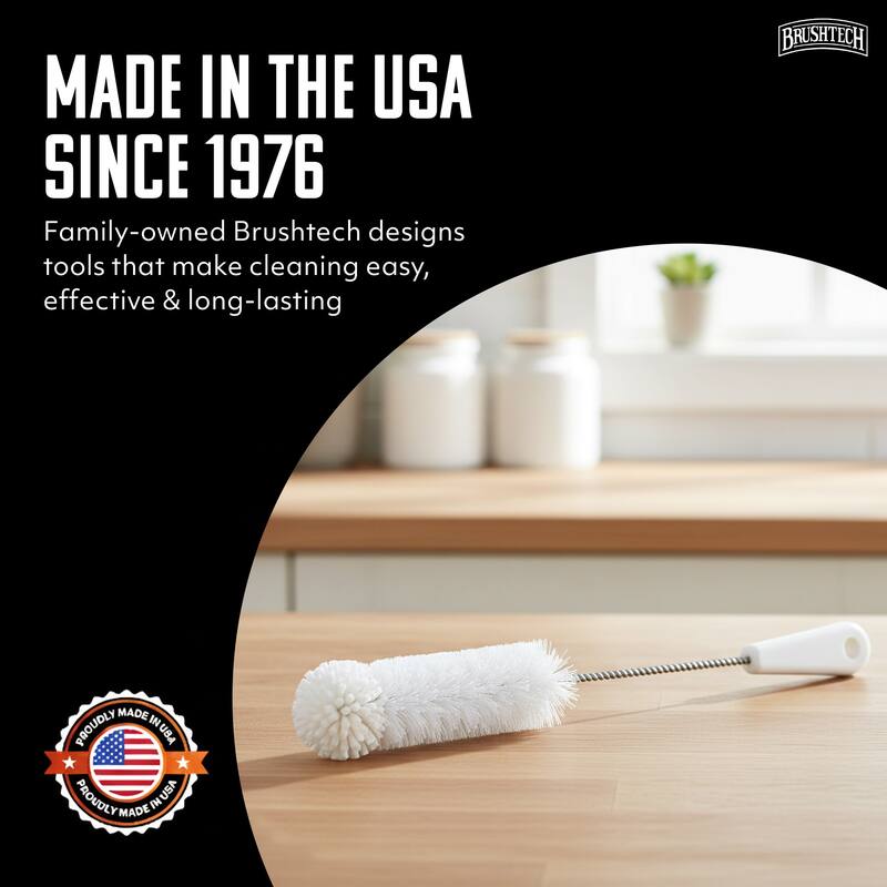 Brushtech Foam-Tipped Travel Mug Washing Brush - 15 in