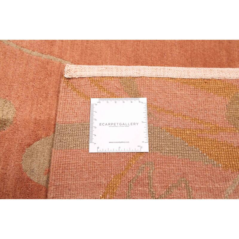 ECARPETGALLERY Hand-knotted Opulence Copper Silk, Wool Rug - 6'1 x 8'11