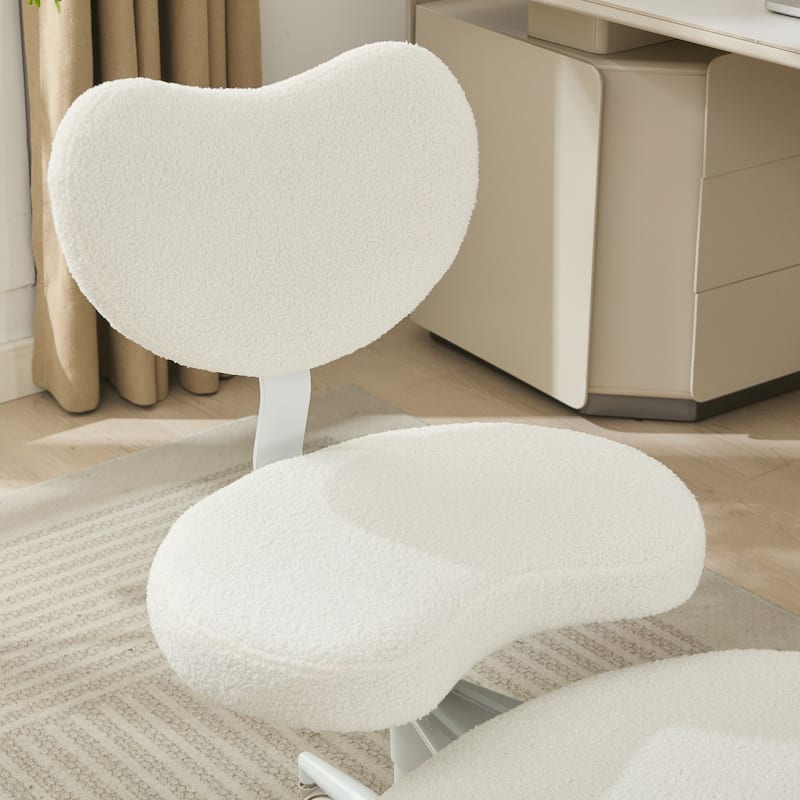 Meditation Chair Plus,Cross Chair with Wheels,ADHD Chair,Criss Cross Desk Chair with Lumbar Support and Stool,Flexible Design