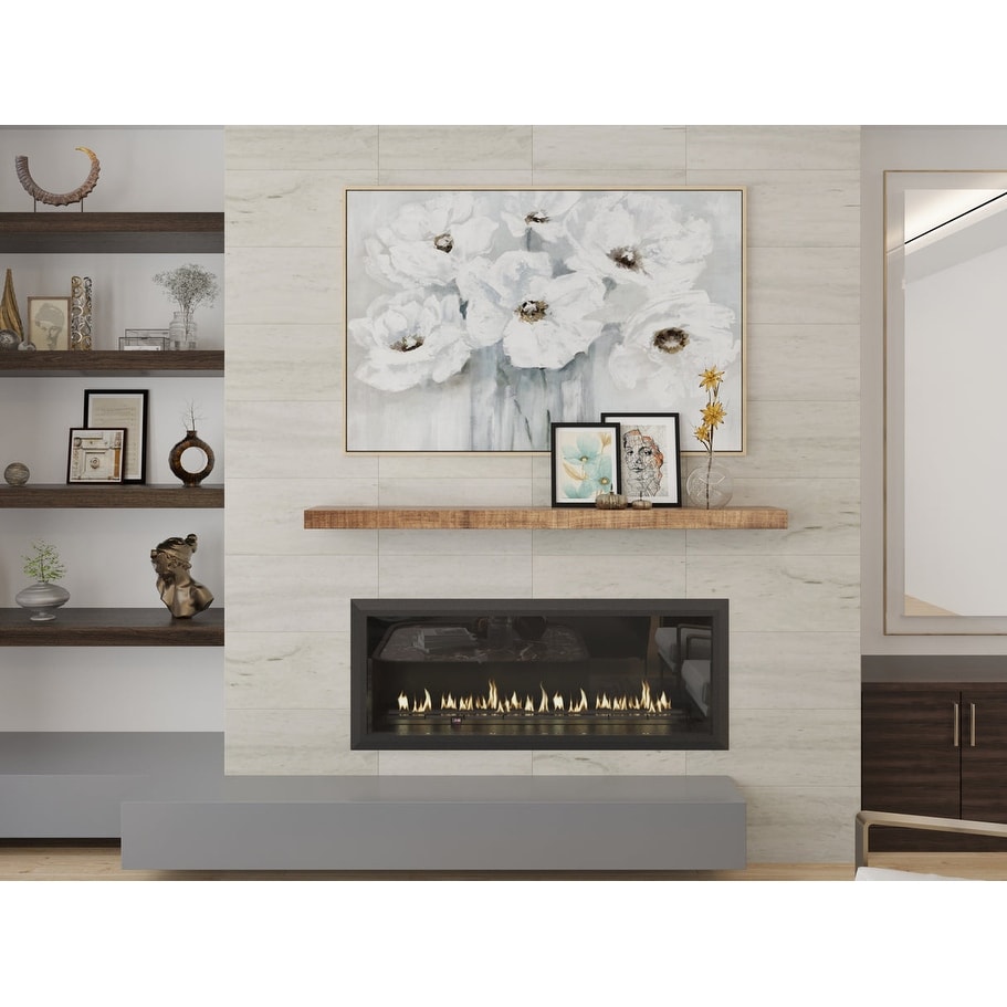 Solid Timber Wood Mantel Shelf