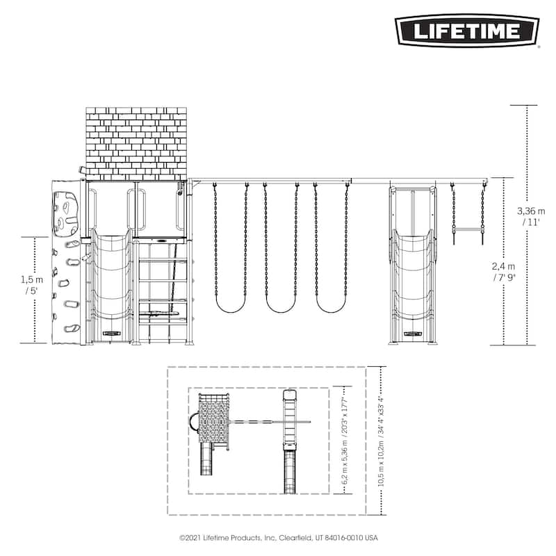 Lifetime Big Stuff ® Deluxe Swing Set