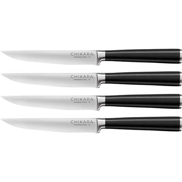 Ginsu Chikara Series 4Piece Steak Knives Set 420J Japanese