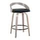 Option Black PU/Light Grey Wood/Black Metal