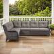 Option Brown Rattan - Grey Cushion