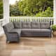 Option Brown Rattan - Grey Cushion