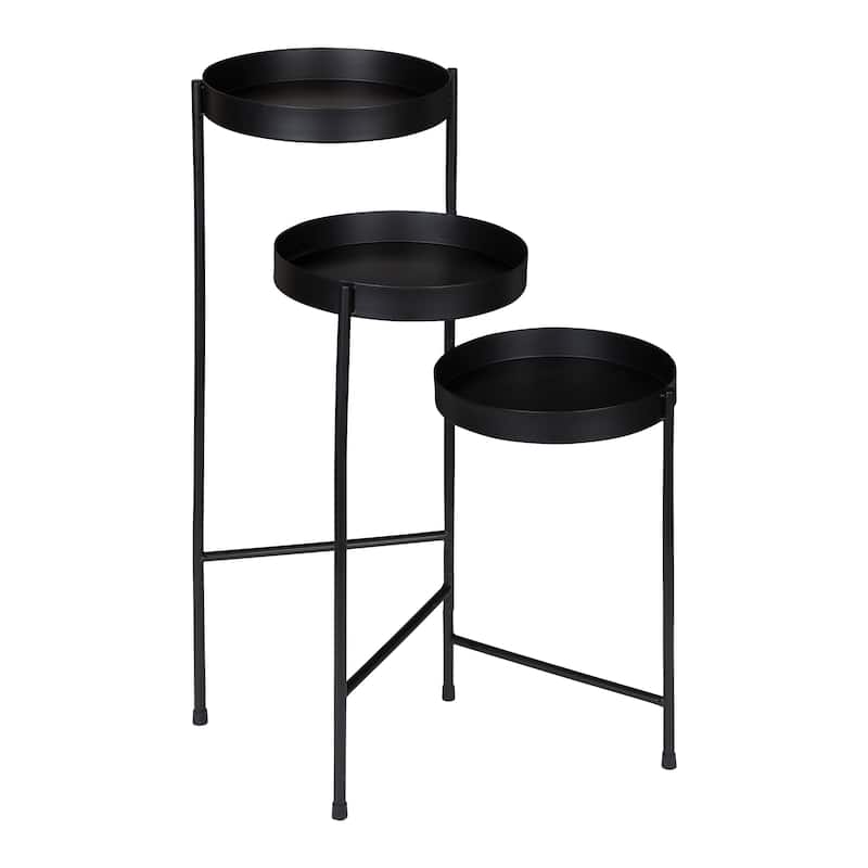Kate and Laurel Finn Metal 3-tier Modern Plant Stand - 16x21x30