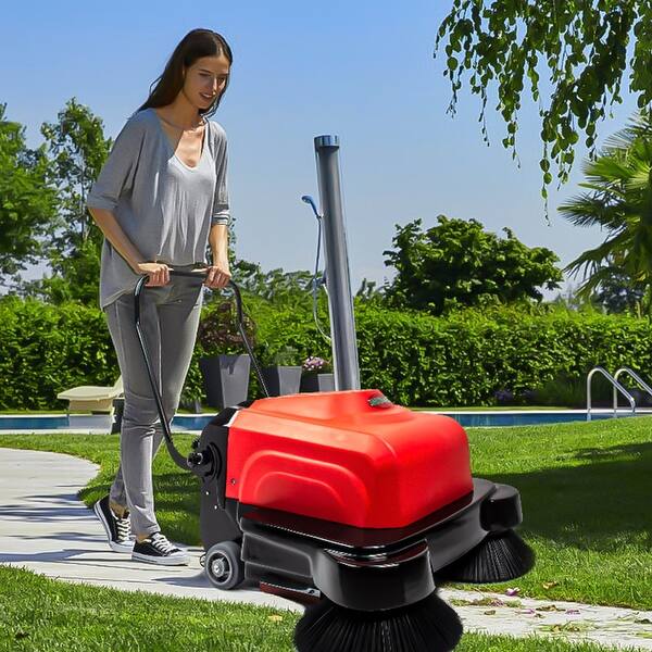 41.3 In. W Triple Brush Walk Behind Industrial Floor Sweeper - Bed Bath 