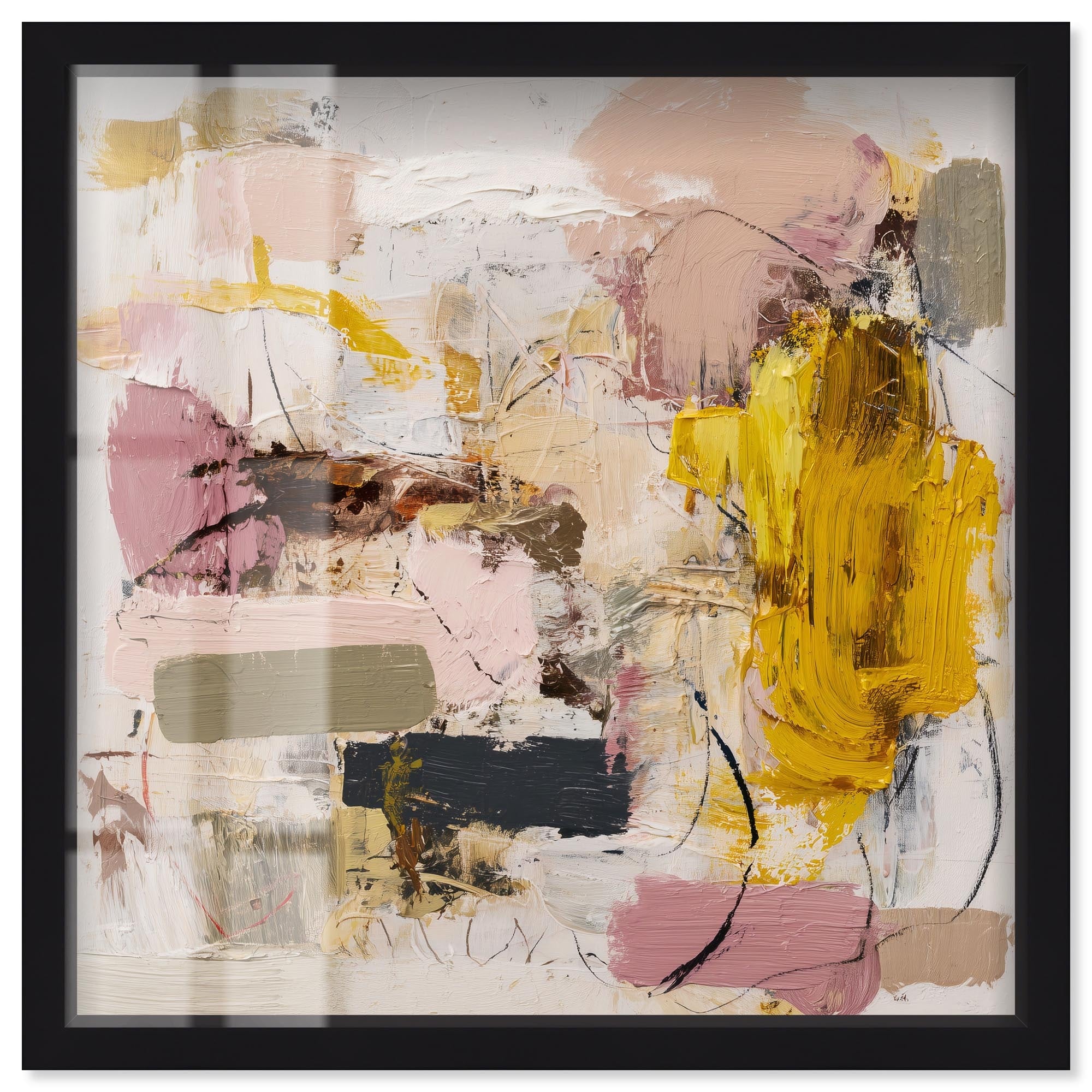 Expressive Canvas II Modern Wall Decor Shadowbox Print by Art Remedy