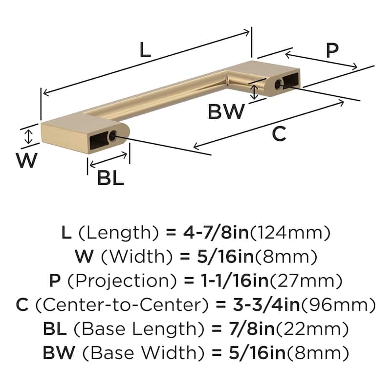 Amerock Cityscape Cabinet or Furniture Pull