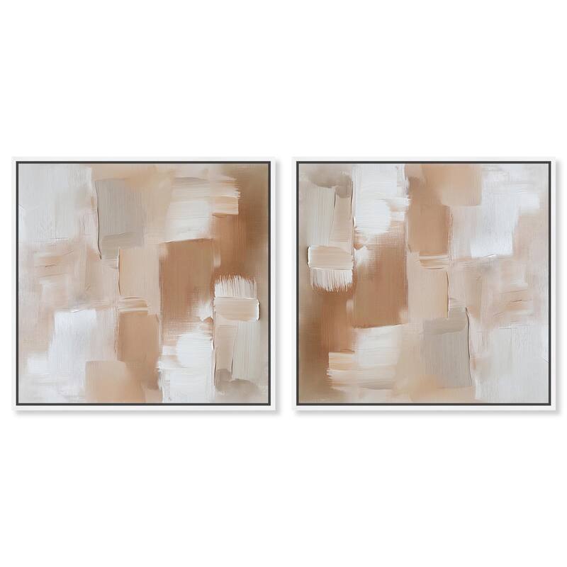 Moonlit Gold II Canvas by Art Remedy - 30" x 30" - White