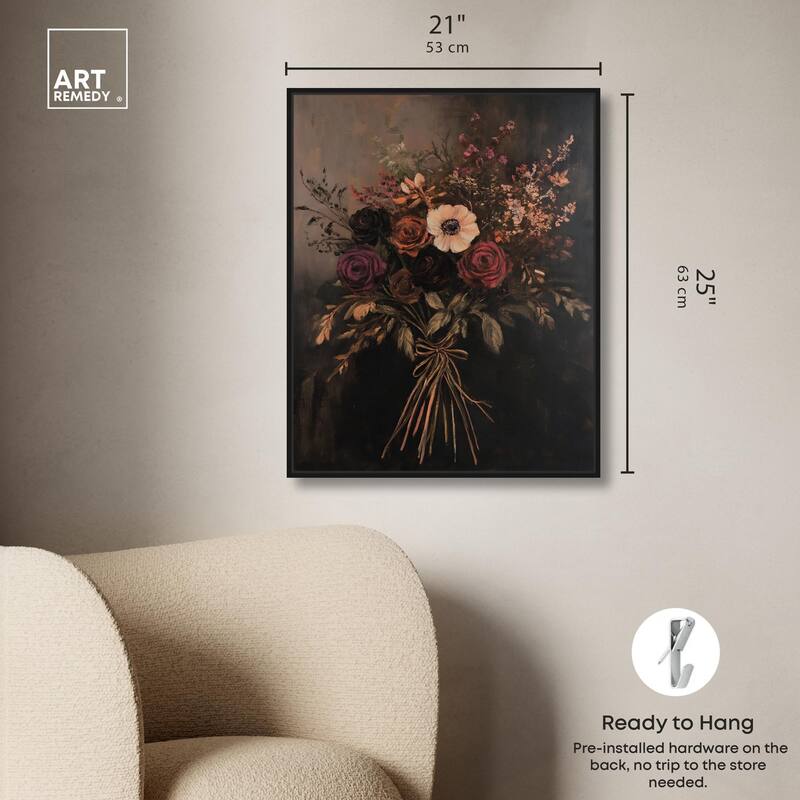 Smoldering Bouquet II Canvas by Art Remedy