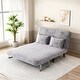 preview thumbnail 13 of 19, 55-Inch Convertible Tri-Fold Sofa Bed With Adjustable Backrest, Pillow, And Chaise Lounge
