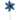24" Velvety Blue Glittered Flower Christmas Pick