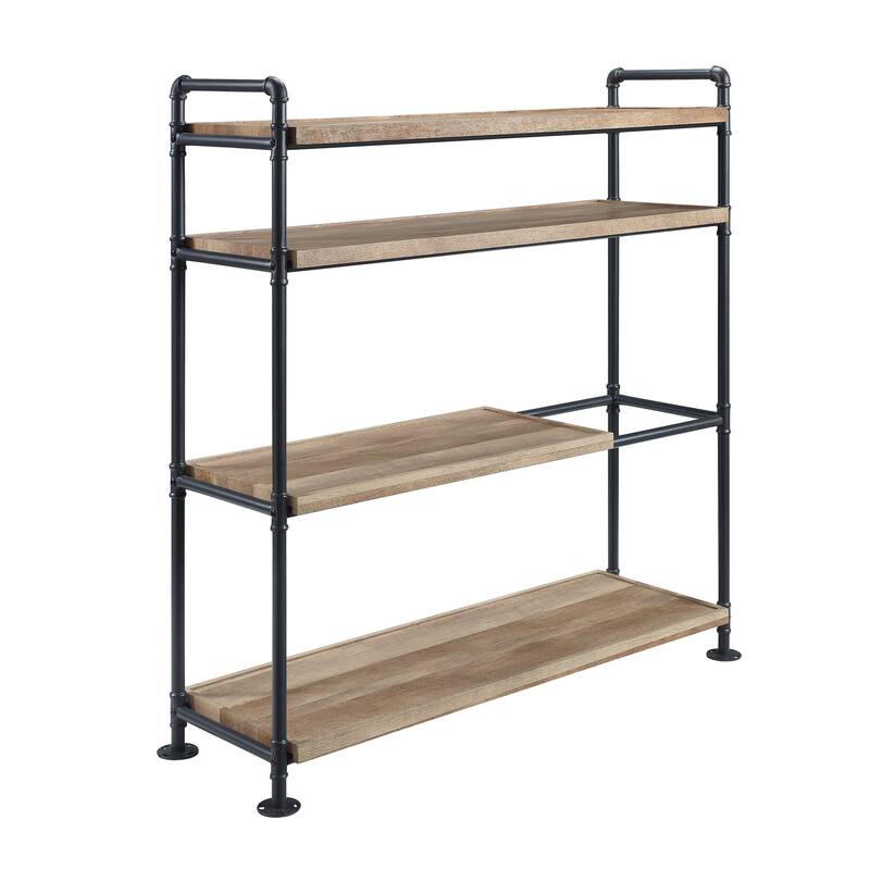 Brantley Metal Frame Bookshelf with Shelves