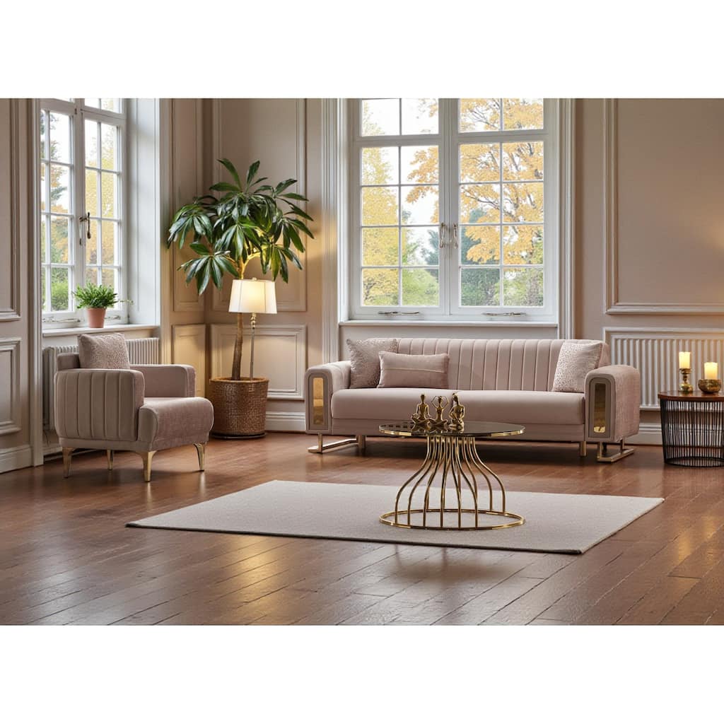 Lunaro 2 Pieces Living Room Sets 1 Sofa 1 Chair