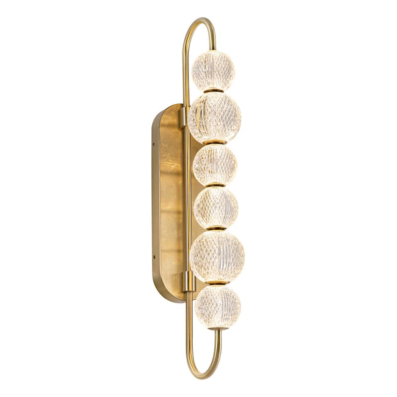 Alora Lighting WV321628 Marni 30" Tall LED Wall Sconce - Natural Brass