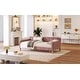 preview thumbnail 5 of 5, Twin Size Upholstered Daybed With 4 Support Legs, Pink