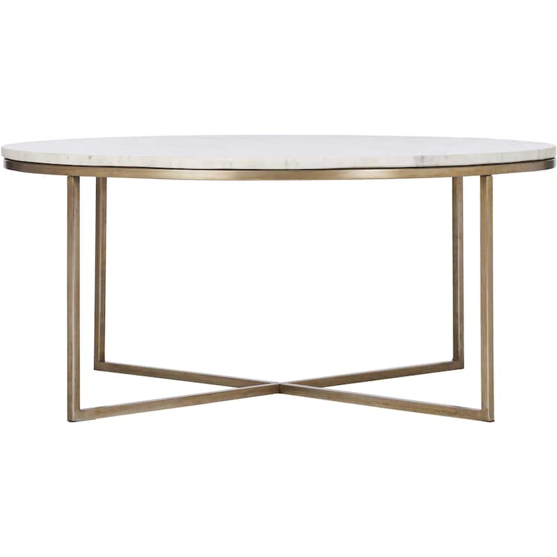 Renwil Lova Indoor Iron Table, Antique Brass
