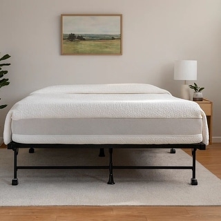 Akz Multisize Bed Frame for Q, K, CK, Six Metal Legs, Rolling