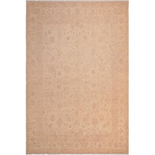 Elmer Library Rug Boho Chic Ziegler Elmer Tan Brown Wool Rug - 8 ft. 0 in. X 10 ft. 3 in ...
