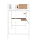 preview thumbnail 11 of 23, Twin Size Metal Loft Bed with Desk and Shelves for Kids