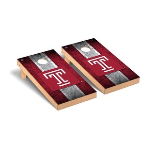Temple University Owls Vintage Cornhole Board Set