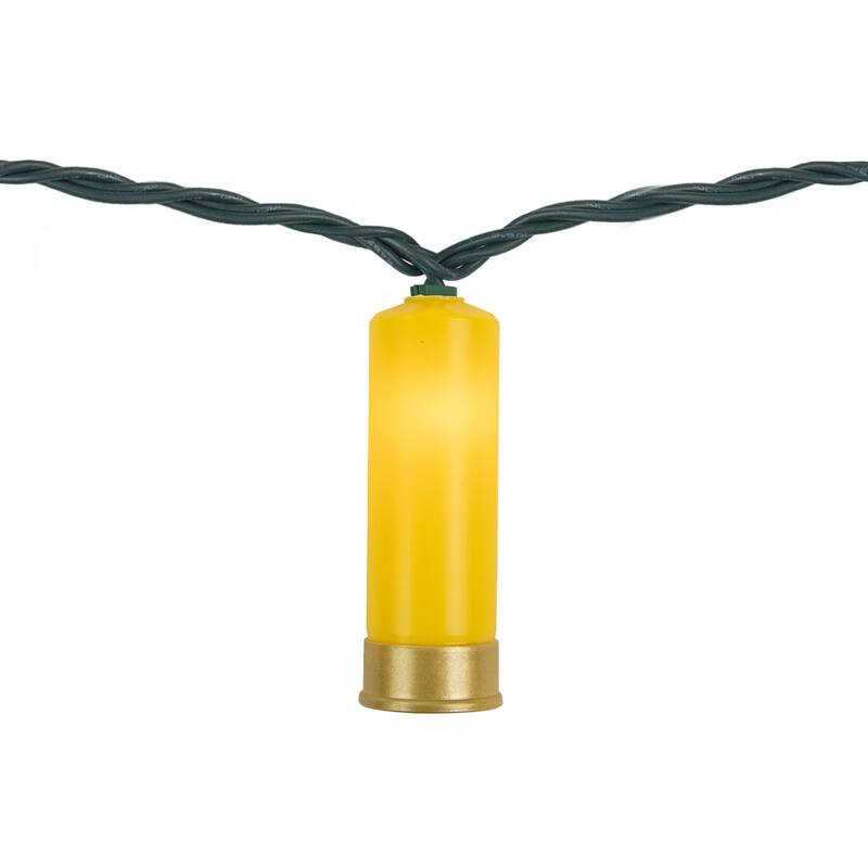 10ct Multi-Color Shotgun Shell Novelty Light Set Clear Lights