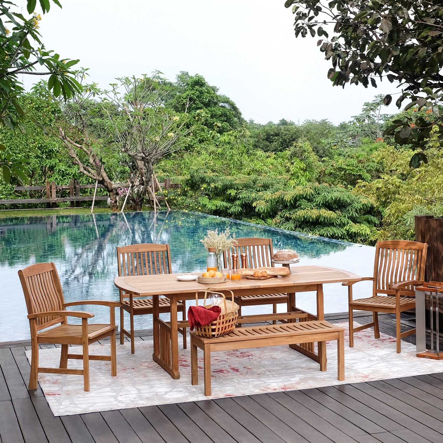 Hamilton casual dining set garden furniture cheap
