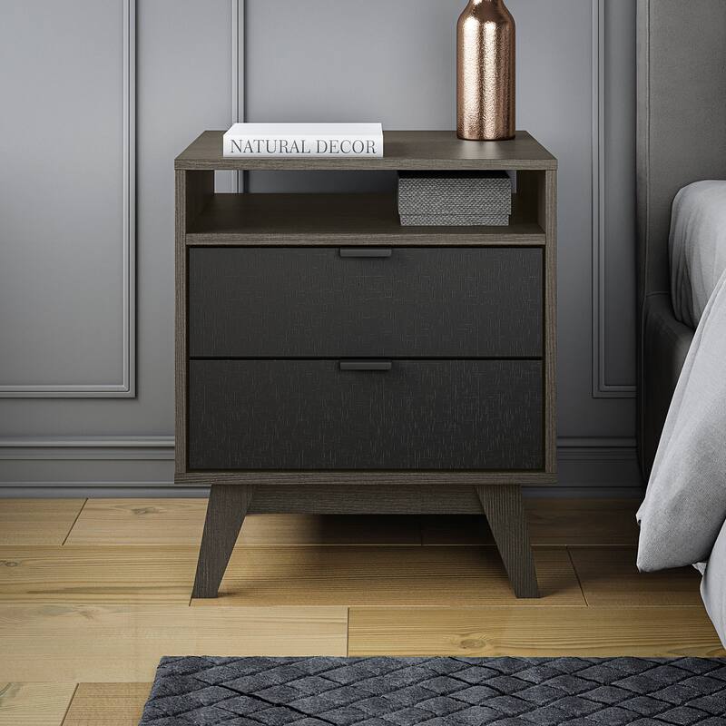 Kappesberg New Hanford 3-Piece Bedroom Set, six (6)-Drawer Dresser & Two (2) 2-Drawer Nightstand