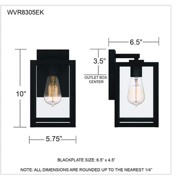 Westover 1-Light Earth Black Outdoor Lantern - Earth Black