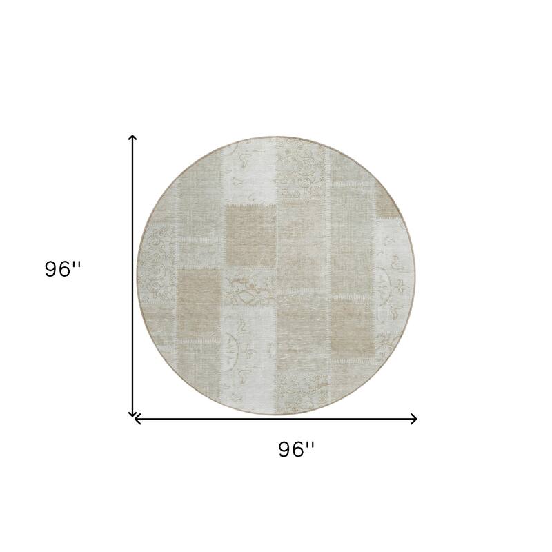 HomeRoots Patchwork Traditional Rectangle Outdoor Rug