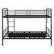 preview thumbnail 18 of 16, Full XL Over Queen Size Metal Bunk Bed with 2 Drawers and Guardrails
