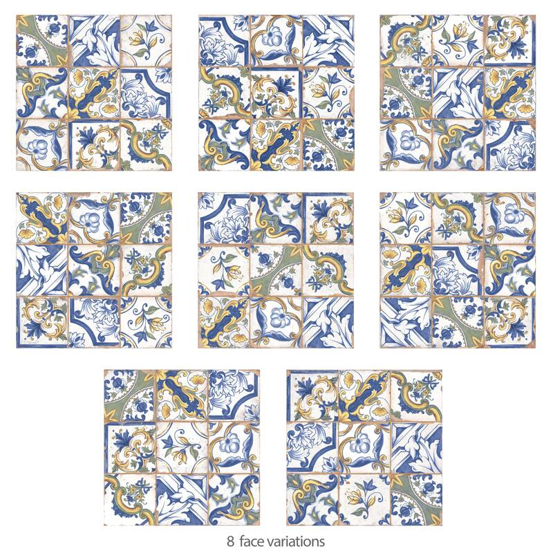 Merola Tile Kings Campania Amalfi 13" x 13" Ceramic Floor and Wall Tile