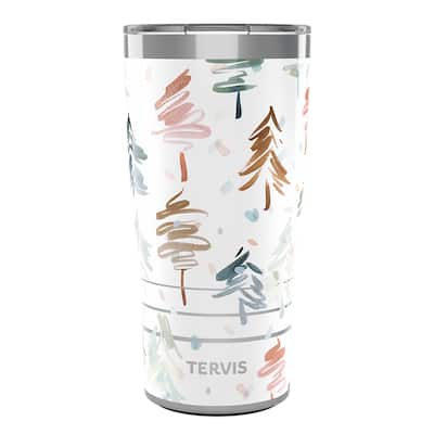 Tervis Traveler Yao Cheng Frothy Christmas Holiday Season Triple Walled Insulated Travel Tumbler, Stainless Steel - 20oz