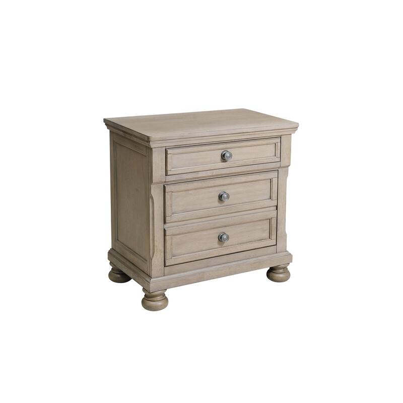 Donald 4 Piece Gray Modern Sleigh Storage Platform Bedroom Set