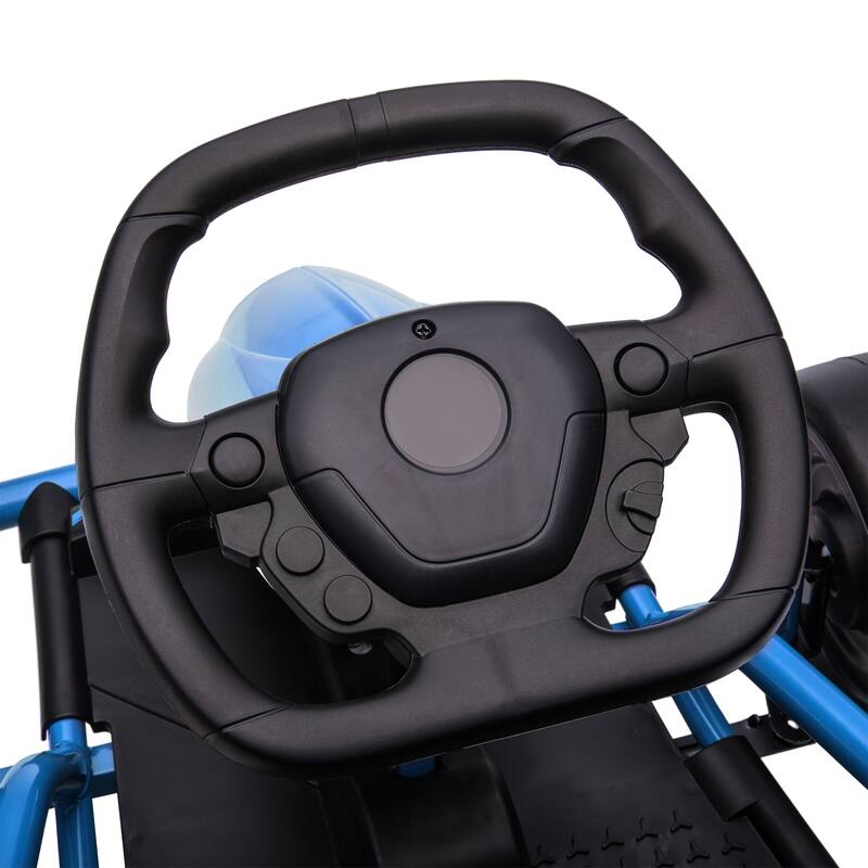 High-Speed 24V Drifting Go Kart with Slow Start, Music, and Safety Belt for Kids
