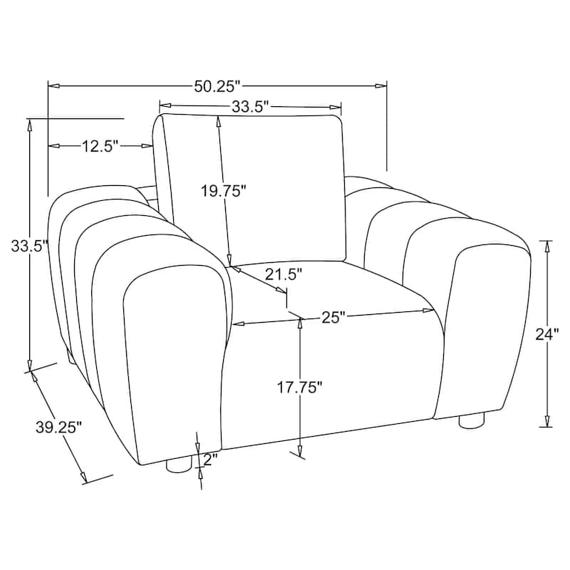 Burnett Chenille Upholstered Sofa Set
