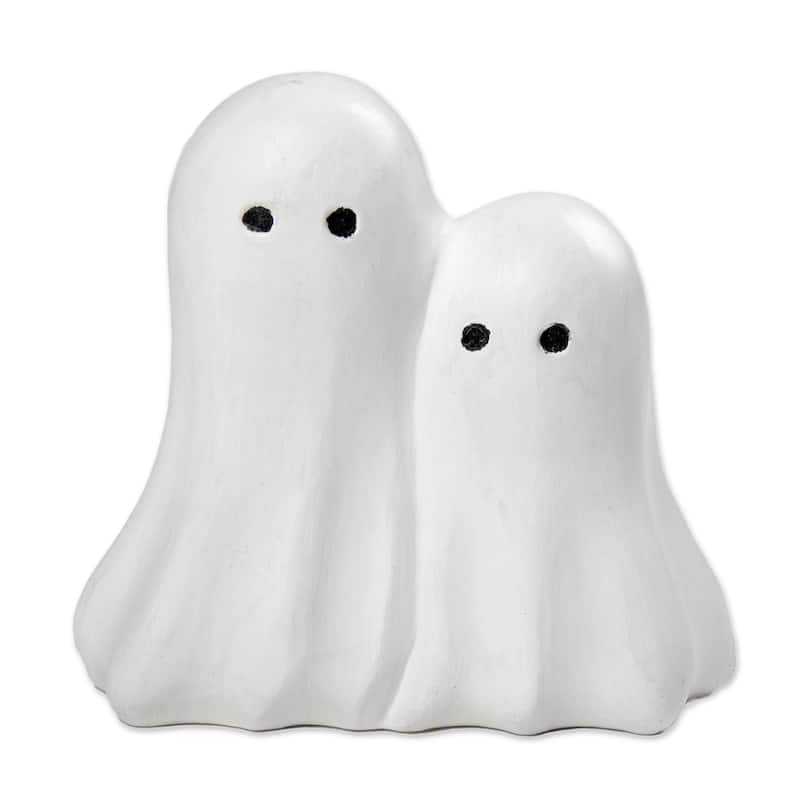 Novica Handmade Twinning Ghosts Wood Sculpture