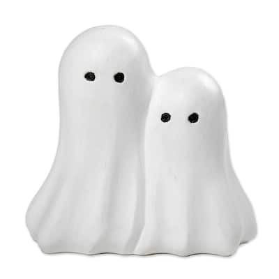 Novica Handmade Twinning Ghosts Wood Sculpture