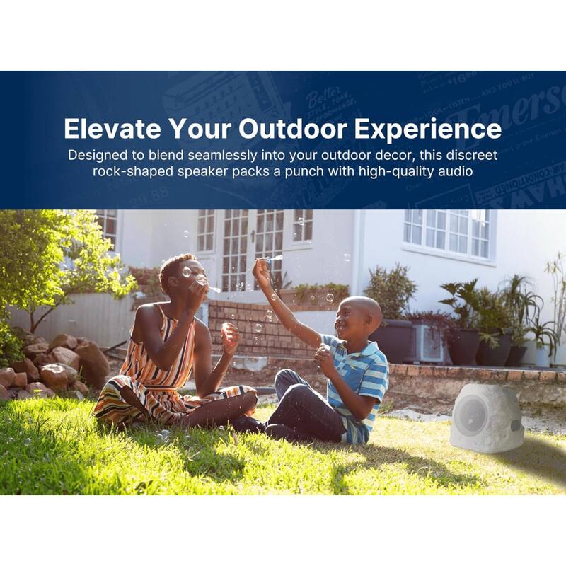 Emerson Rock Party Solar Multicolor LED Bluetooth Speaker